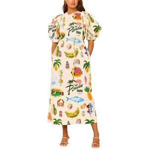 Esea Womens  Linen-Blend Dress